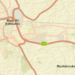 Bury St Edmunds Street Map