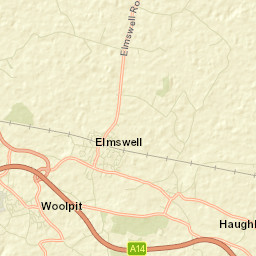 Elmswell Street Map
