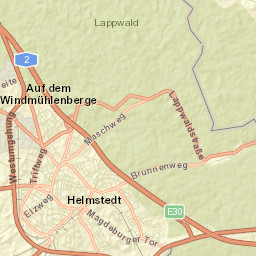 Helmstedt Street Map