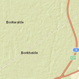 Borkwalde Street Map