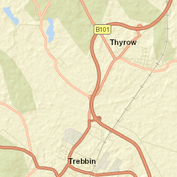 Trebbin Street Map