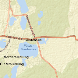 Bestensee Street Map
