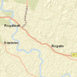 Rogalinek Street Map