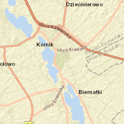 Kórnik Street Map