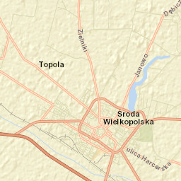 Środa Wielkopolska Street Map