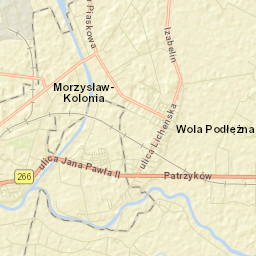 Powiat koniński Street Map