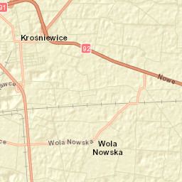 Krośniewice Street Map