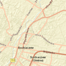 Sochaczew Street Map