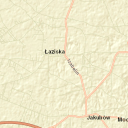 Jakubów Street Map