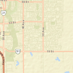 Red Deer Street Map