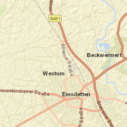 Emsdetten Street Map