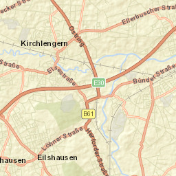 Hiddenhausen Street Map