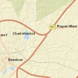Beeskow Street Map