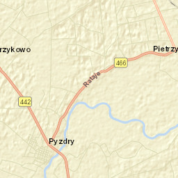 Pyzdry Street Map