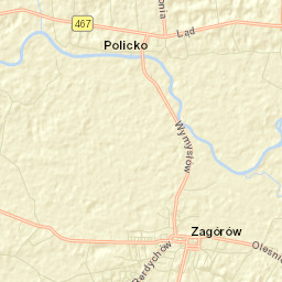 Zagórów Street Map