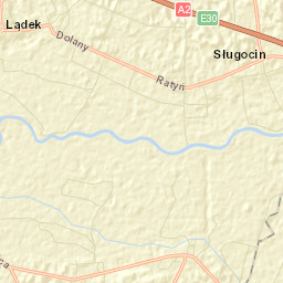 Lądek Street Map