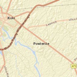Koło Street Map