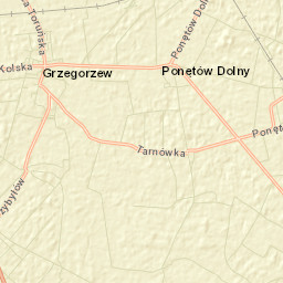 Grzegorzew Street Map