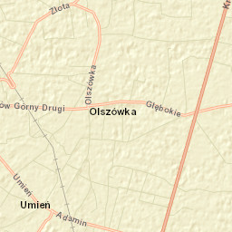 Olszówka Street Map