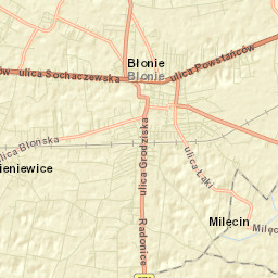Błonie Street Map