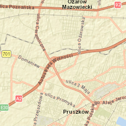 Ożarów Mazowiecki Street Map