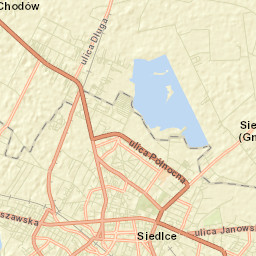 Powiat siedlecki Street Map