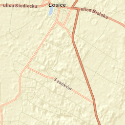 Łosice Street Map