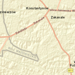 Konstantynów Street Map