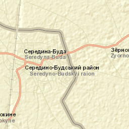 Seredyna-Buda Street Map