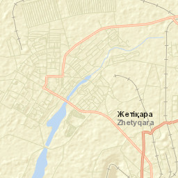 Dzhetygara Street Map