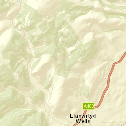 2 Maesybont, Llanwrtyd Wells, Powys LD5 Street Map