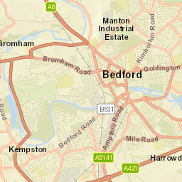 Kempston Street Map