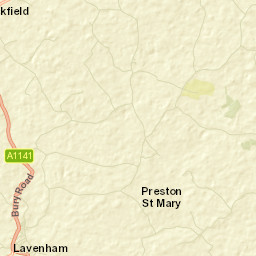 Lavenham Street Map