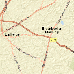 Ladbergen Street Map