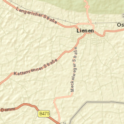 Lienen Street Map