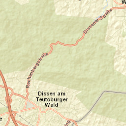 Dissen Street Map