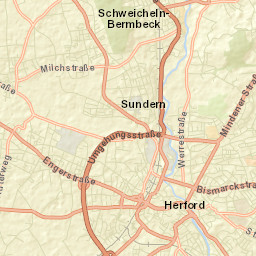 Herford Street Map