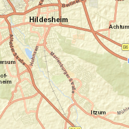 Hildesheim Street Map