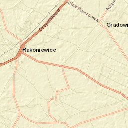 Rakoniewice Street Map