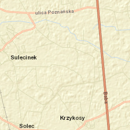 Krzykosy Street Map