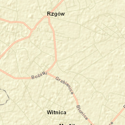 Rzgów Pierwszy Street Map