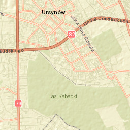 Kabaty Street Map
