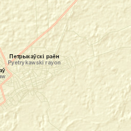 Pyetrykaw Street Map
