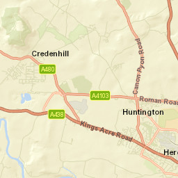 Credenhill Street Map
