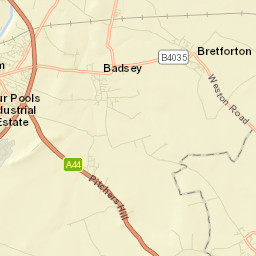 40 Manor Road, Wickhamford, Evesham Street Map