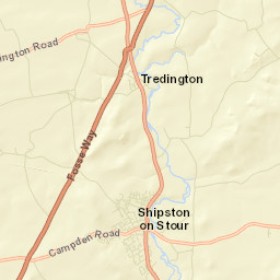Shipston on Stour Street Map