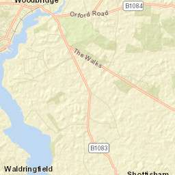 Woodbridge Street Map