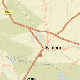 Gommern Street Map