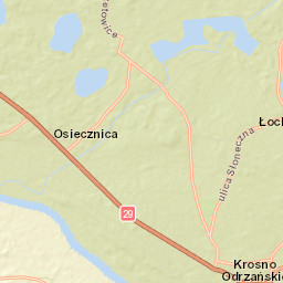 Krosno Odrzańskie Street Map