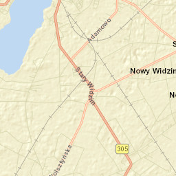 Powiat wolsztyński Street Map